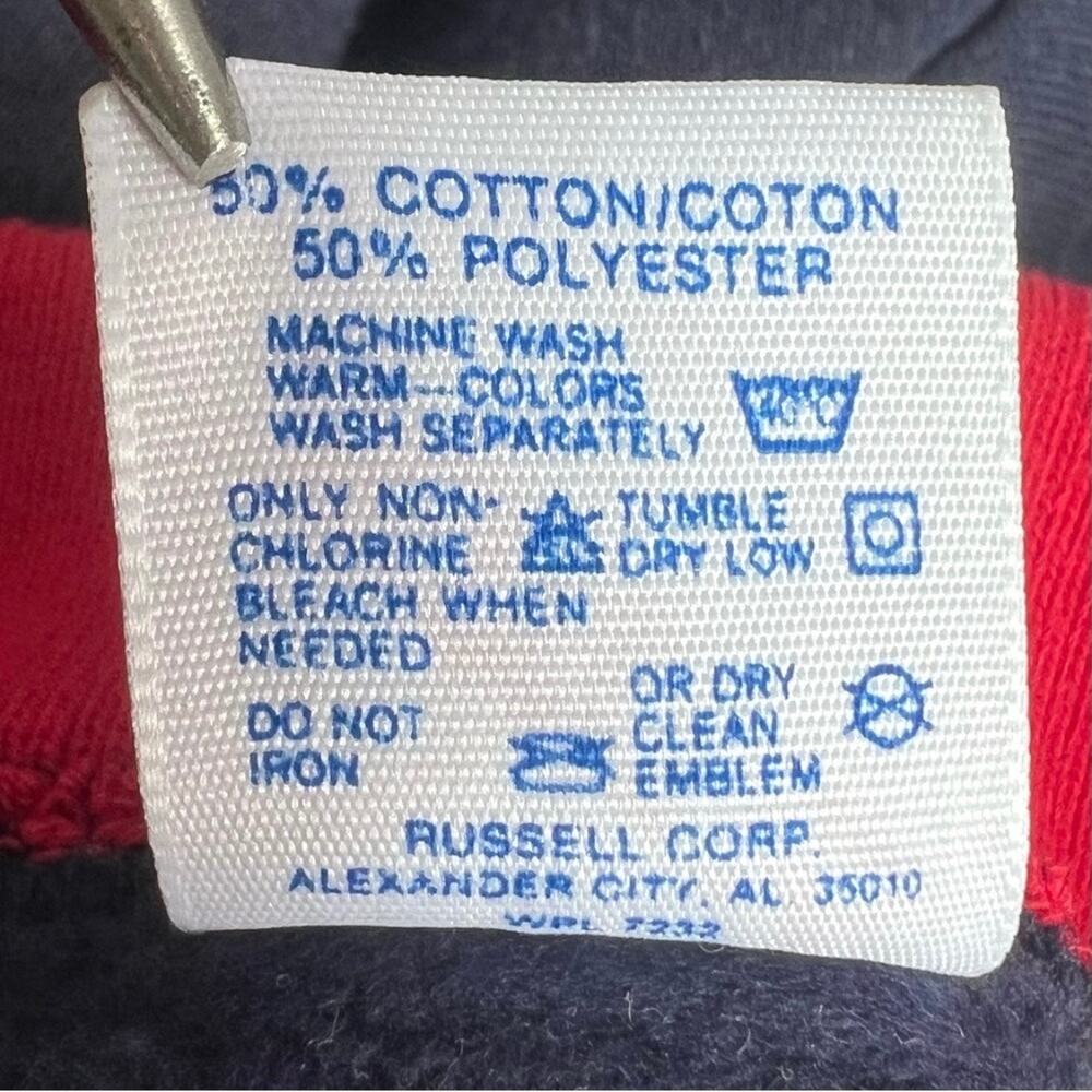 Vintage Reverse Applique Patchwork Flower Crew Co… - image 7